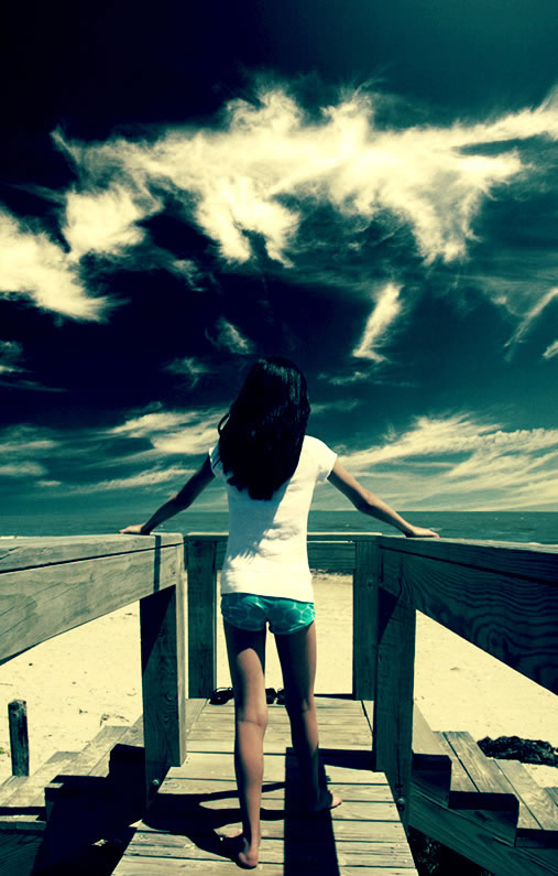 PS青黄色调教程：外景人物照片氛围调色步骤图