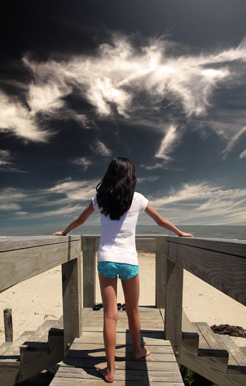 PS青黄色调教程：外景人物照片氛围调色步骤图