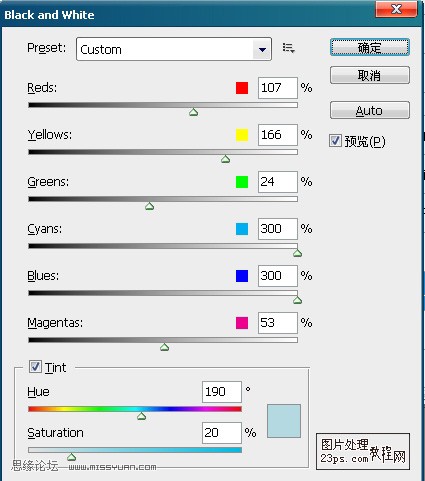 PS调色教程:调出美女冷艳的lomo效果