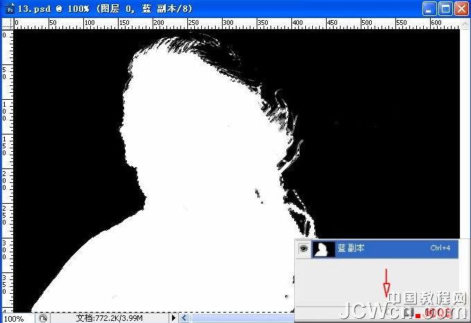 PS通道抠图教程：如何用通道法抠出头发丝