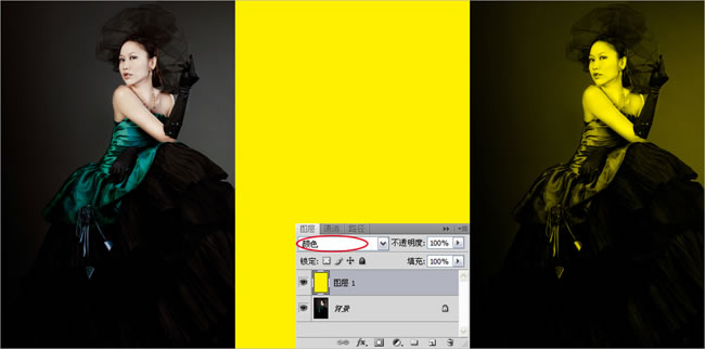 PS图层混合模式解析：色相/饱和度/颜色/亮度